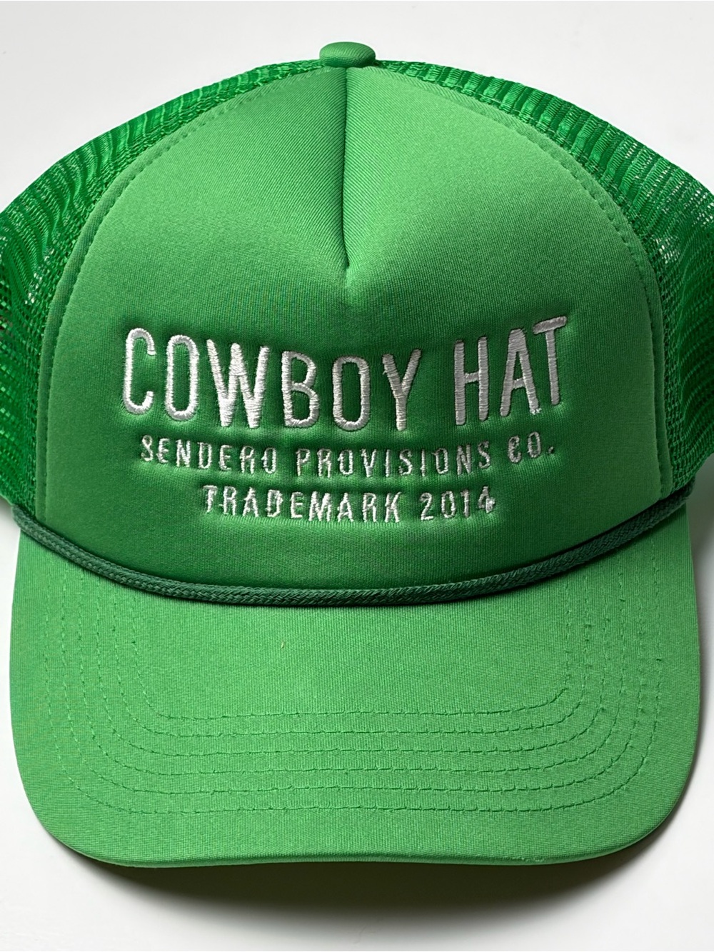 Sendero Provisions Green Cowboy Hat Trucker Snapback - Picture 5 of 5